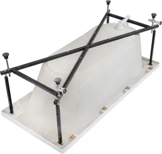 Акриловая ванна Aquanet Light 347154 160x70 см с каркасом и фронтальной панелью